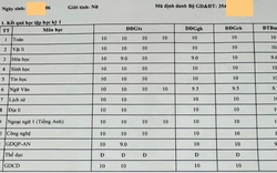 Xuất hiện bảng điểm toàn 10 của học sinh gây "choáng": Giáo viên nói gì?