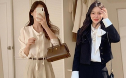 9 công thức diện áo blouse buộc dây điệu đà  