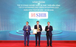 SHB được vinh danh Top 10 Doanh nghiệp xanh và phát triển bền vững