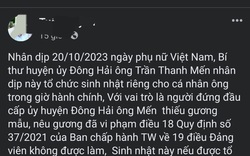 Bí thư Huyện ủy lên tiếng về việc tổ chức sinh nhật tại cơ quan trong giờ hành chính