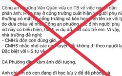 Cảnh sát lên tiếng về tin bắt cóc trẻ em ở Hà Đông, Hà Nội