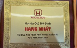Honda Ôtô Hà Nội - Mỹ Đình: Dẫn đầu doanh số bán hàng liên tiếp nhiều năm
