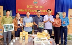 Hội Nông dân Ninh Bình bàn giao vật tư và tập huấn kỹ thuật nuôi ong tại huyện Nho Quan