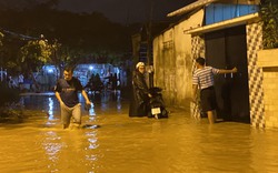 Mưa lớn, lũ về trong đêm khuya người dân Nha Trang hối hả tháo chạy