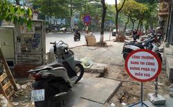 "Mùa" đào xới, cải tạo vỉa hè ở Hà Nội