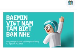 Baemin ngừng giao đồ ăn tại Việt Nam