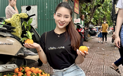 Diễn viên Võ Nguyễn Mỹ Uyên giản dị trong chương trình phát cơm thiện nguyện tại Hà Nội