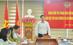 Phó Chủ tịch Thường trực Hội NDVN Phạm Tiến Nam đề nghị Hội Nông dân Quảng Ninh tiếp tục đổi mới hoạt động 
