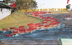 Bản đồ lúa gạo Việt Nam đặt tại kênh Xáng Xà No ở Hậu Giang được xác lập kỷ lục