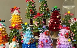 Kiếm gần 400 triệu đồng nhờ bán cây thông Noel tự làm