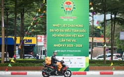 Ngập tràn sắc xanh chào mừng Đại hội Đại biểu toàn quốc Hội Nông dân Việt Nam lần thứ VIII tại Hà Nội