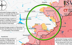 Ukraine phản công gắt, đánh bật quân Nga ra khỏi hai vị trí gần nhà máy than cốc Avdiivka 