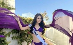 Clip Á hậu Ngọc Hằng trình diễn bikini quyến rũ trước chung kết Miss Intercontinental 2023
