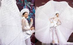 Trang phục dân tộc của đại diện Việt Nam tại Miss Charm 2023 lấy cảm hứng từ bánh tráng