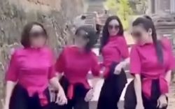 Phạt tiền người đăng clip 4 phụ nữ uốn éo, nhảy nhót tại chùa Bổ Đà