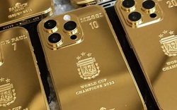 Choáng ngợp 35 chiếc iPhone 14 Pro Max mạ vàng được Messi mua tặng các đồng đội