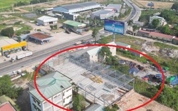 Công ty Tứ Hưng xây công trình lụi, lấn chiếm hành lang an toàn giao thông QL1A ở Quảng Ngãi