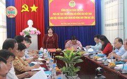 Lãnh đạo TƯ Hội Nông dân Việt Nam làm việc với Bạc Liêu về công tác Đại hội Hội Nông dân các cấp