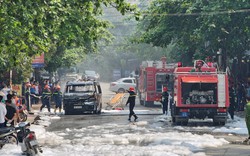 Điện Biên: Xe cấp cứu bị cháy rụi khi đang chở bệnh nhân