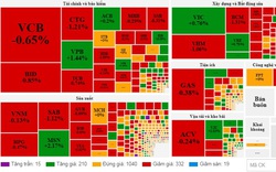 Áp lực điều chỉnh khiến nhóm bluechip "đỏ sàn", VN-Index giảm hơn 3 điểm