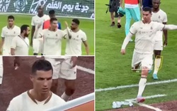 Ronaldo đá phạt hỏng, nổi nóng, xé băng đội trưởng khi Al Nassr thua trận