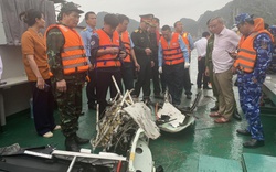 Đã trục vớt được xác trực thăng chở 5 người rơi ở vùng biển Quảng Ninh - Hải Phòng
