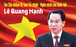 Sự nghiệp của tân Chủ nhiệm Ủy ban Tài chính- Ngân sách Lê Quang Mạnh
