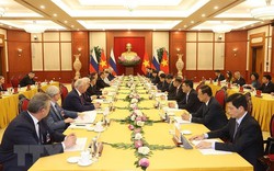 Tổng Bí thư Nguyễn Phú Trọng hội đàm với Chủ tịch Đảng Nước Nga Thống nhất 