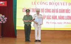 Ba lãnh đạo công an tỉnh Quảng Ninh và hơn 1.100 cán bộ chiến sĩ được thăng bậc hàm và nâng bậc lương