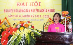 Đại hội Hội Nông dân huyện Nghĩa Hưng, bà Lê Thị Thu Hà tái đắc cử chức Chủ tịch