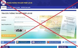 Xuất hiện nhiều website giả mạo tra cứu, cấp đổi giấy phép lái xe