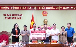 Agribank: Hỗ trợ 1,2 tỷ đồng thực hiện công tác an sinh xã hội tại huyện Cư Kuin và tỉnh Đắk Lắk.