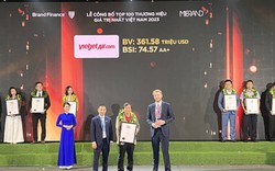 Vietjet là một trong 100 thương hiệu giá trị nhất Việt Nam