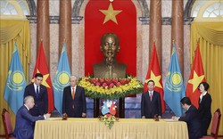 Chủ tịch nước hội đàm với Tổng thống Kazakhstan: Thúc đẩy sớm đạt 1,5 tỉ USD kim ngạch thương mại