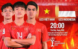 Xem trực tiếp U23 Việt Nam vs U23 Indonesia trên kênh nào?