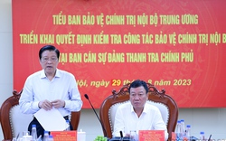 Ông Phan Đình Trạc và đoàn công tác kiểm tra việc bảo vệ chính trị nội bộ tại Thanh tra Chính phủ