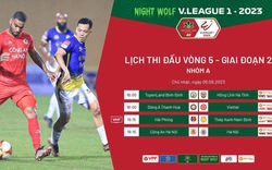 Lịch phát sóng trực tiếp vòng 5 giai đoạn 2 V.League 2023: "Đại chiến" CLB CAHN vs Hà Nội FC