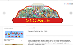 Google thay logo có hình ảnh Lăng Bác Hồ để chúc mừng Quốc khánh Việt Nam
