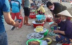 Một cái chợ ngay mép biển Đà Nẵng, sáng ra đã thấy la liệt cá ngon, người mua bán tấp nập
