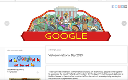 Google thay logo có Lăng Bác Hồ để chúc mừng Quốc khánh Việt Nam