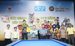 Giải Billiards Carom 3 Băng Cúp Phúc Thịnh Table 2024: ĐKVĐ thế giới Bao Phương Vinh thua đau, Trần Văn Ngân lên ngôi 