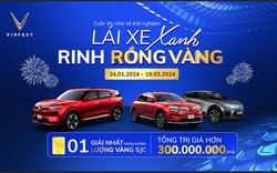 Cơ hội nhận giải thưởng tiền mặt tương đương 1 cây vàng 9999 khi chia sẻ trải nghiệm cùng xe điện VinFast