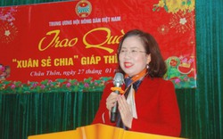 Phó Chủ tịch TƯ Hội NDVN Bùi Thị Thơm trao 80 suất quà Tết đến hội viên, nông dân nghèo ở Nghệ An