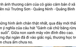 Thương cô giáo cắm bản "cả người và xe ngã sõng soài" trên đường đến trường