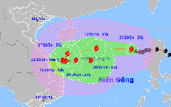 Đi qua quần đảo Hoàng Sa, bão số 6 sẽ suy yếu, Trung Bộ ứng phó hoàn lưu bão rộng, gây mưa lớn