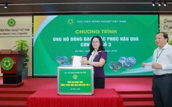 Học viện Nông nghiệp Việt Nam chung tay hỗ trợ đồng bào khắc phục hậu quả cơn bão số 3