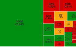 Cổ phiếu bất động sản VHM của Vinhomes phủ xanh, "hút" lượng lớn dòng tiền trên VN-Index