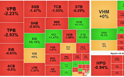 Chỉ số VN-Index hôm nay giảm hơn 10 điểm, khối ngoại "xả" mạnh MSN, VHM