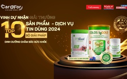 Các sản phẩm của Care For Việt Nam được vinh danh Top 10 nhóm chăm sóc sức khỏe tin dùng Việt Nam năm 2024