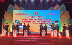 Festival nông sản, OCOP, làng nghề gắn kết du lịch - Thái Nguyên 2024 sôi động, tràn ngập hàng hóa